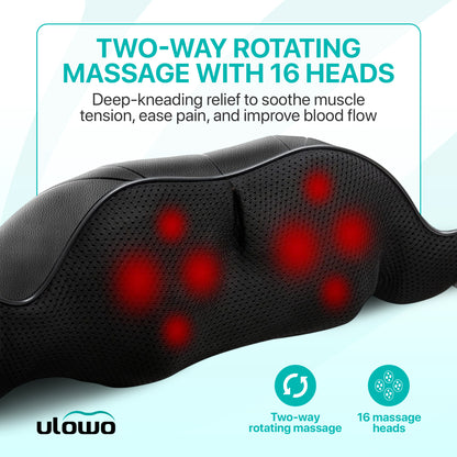 Ulowo™ Shiatsu Back and Neck Massager