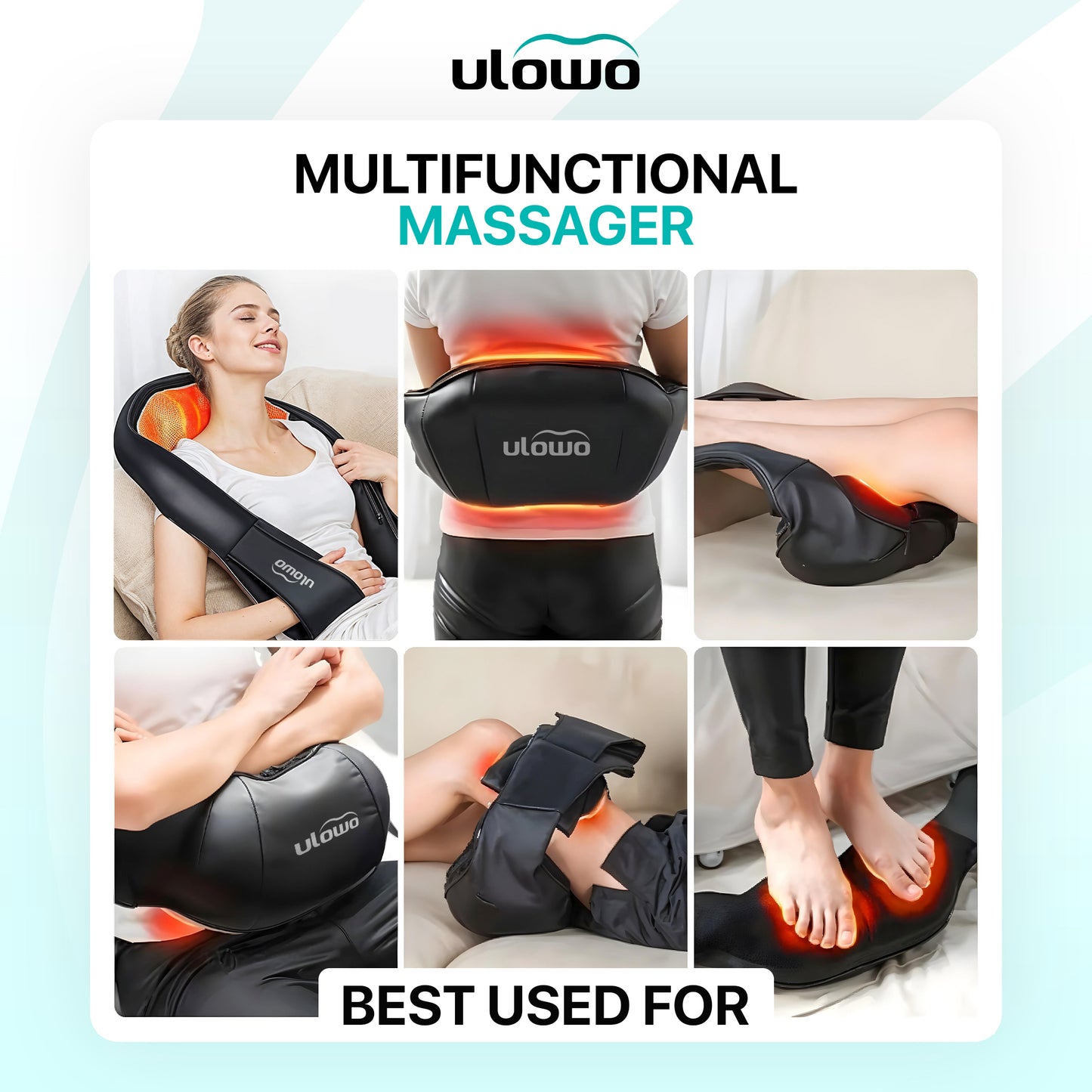 Ulowo™ Shiatsu Back and Neck Massager